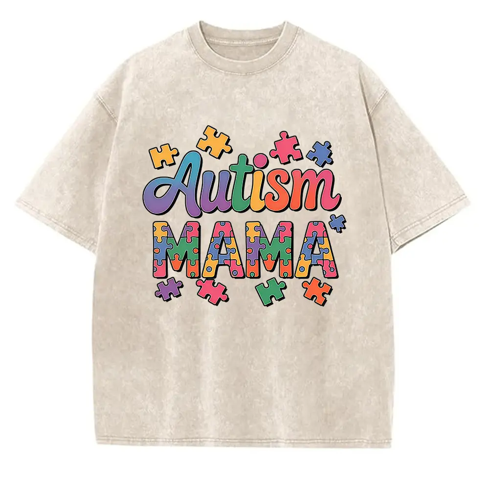 Washed T-shirt-Apricot