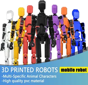 6 Pack AssemblyCompleted T13 3D ActionFigure Dummy Nova TitanLucky 13 3D Printed Multi-Jointed Movable Toy for Collectors and Enthusiasts