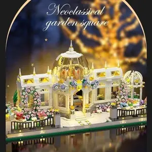 4238 Piece Architecture World Landmark Model Creative Building Blocks Garden Square DIY Home Decor Ornament Thanksgiving Valentine Christmas Gift