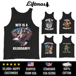 Funny 4th of July Tank Tops – Independence Day Gym Tanks by Liftmas Tree