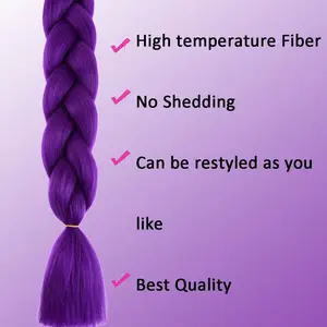 K-Pop Girl Character Play Wig, 24 Inch Braided Wig for Kids, Long Yaki Straight Hair, Heat Resistant Puff Ponytail Hairstyle