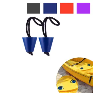 Silicone Waterproof Plug Set for Kayaks and Canoes, Fits 3/4 to 5/8 Inch Holes, Durable Drainage Valves, Essential Boat Accessories