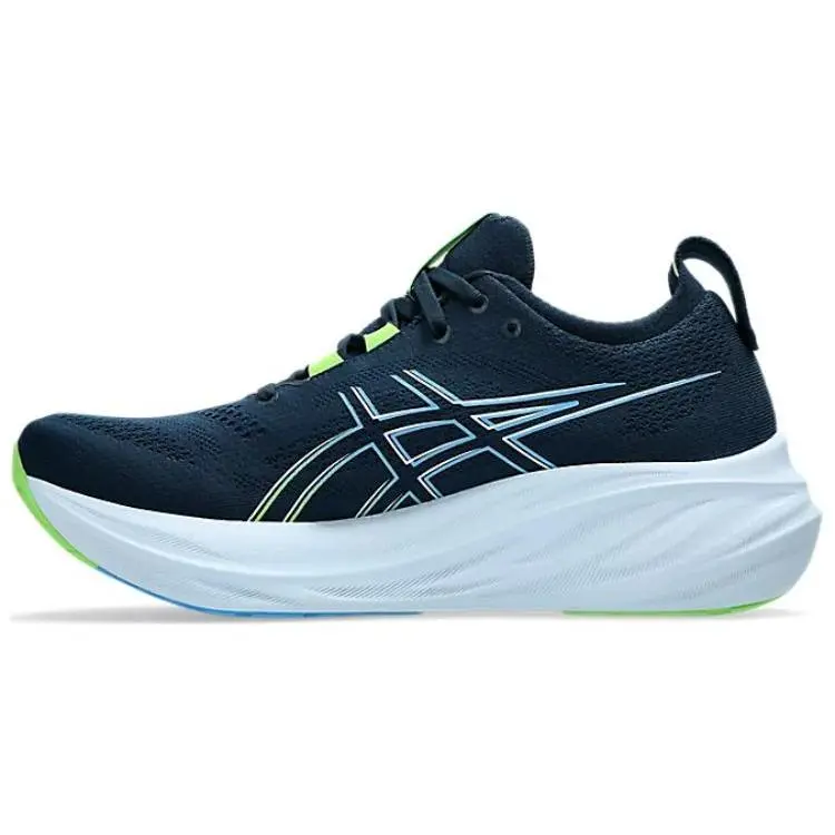 ASICS GEL Nimbus 26 French Blue Electric Lime Durable Low Top Running Shoes Men's 1011B794-400