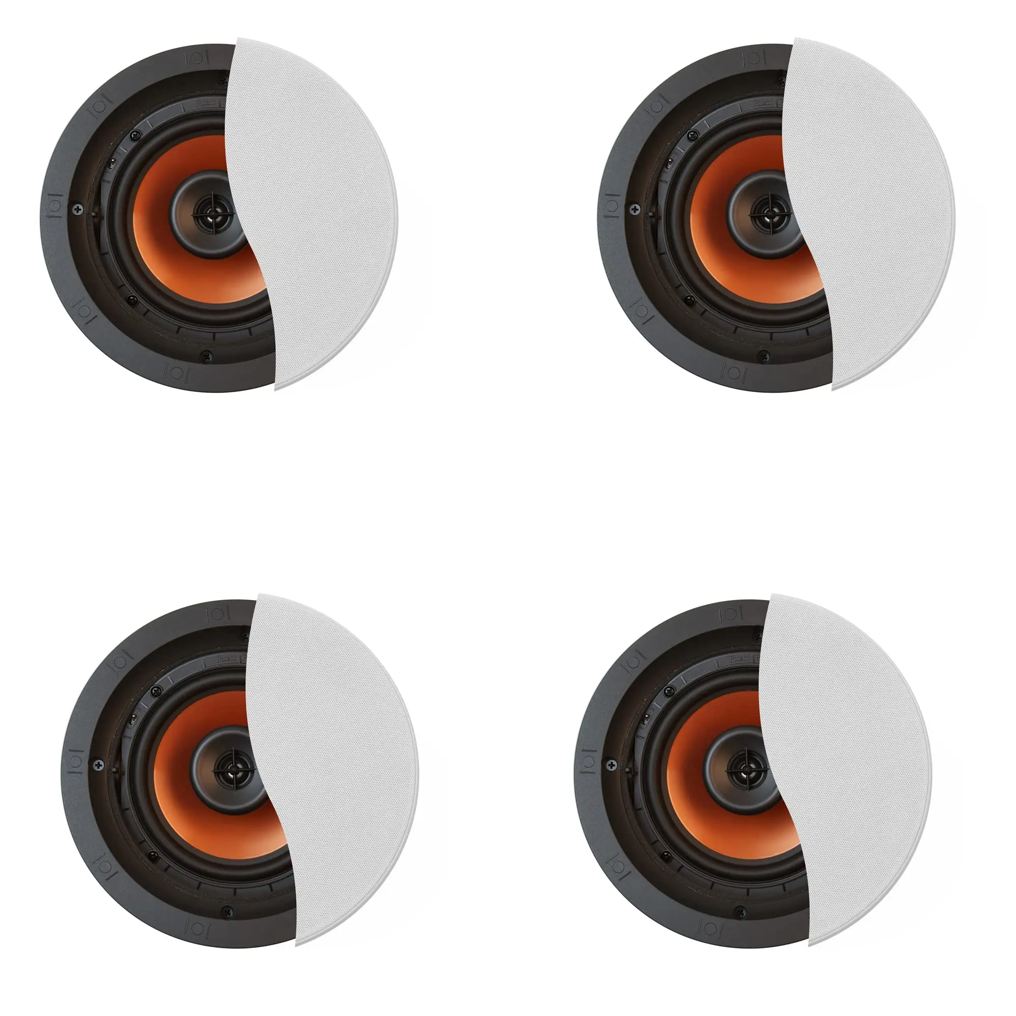 Klipsch CDT-3650-C II Aluminium In-Ceiling Speakers, Easy Installation, Premium Home Theater Sound