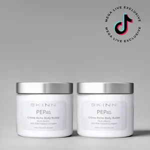 SKINN Cosmetics: Pep40 Body Butter Duo- Smooth, Hydrating, Moisturizer