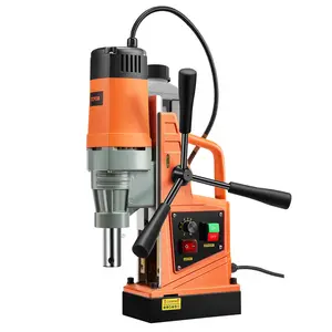 Magnetic Drill, 1550W 2" Boring Diameter, 2922lbf/13000N 500 RPM Portable Electric Mag Drill Press with Variable Speed, Drilling Machine for any Surface Home Improvement Industry Railway