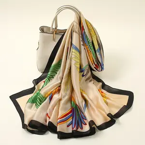 Womens Large Mulberry Silk Scarf Long Satin Scarf Fashion Designer Scarf Lightweight Wraps