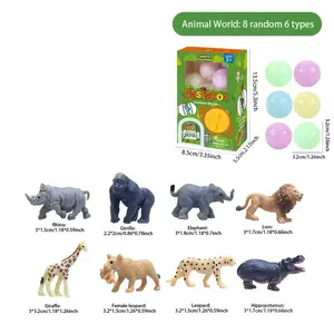 New Mini Blind Box Toy Egg Machine with Dinosaurs Animals Ocean Styles, Random 6 Types Per Pack, Perfect for Parties Birthdays Gifts, Random Surprise Set