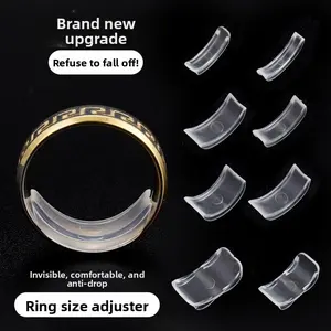 Invisible Soft Ring Spacer Eight-Piece Set Size Adjuster Comfortable Diamond Ring Non-Damaging Jewelry Tool Adjustment