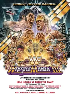 WWE Wrestlemania 3 Huge Poster Hulk Hogan Andre The Giant 2025 Poster High Quality Photo Paper Unframed Gift For Special Events