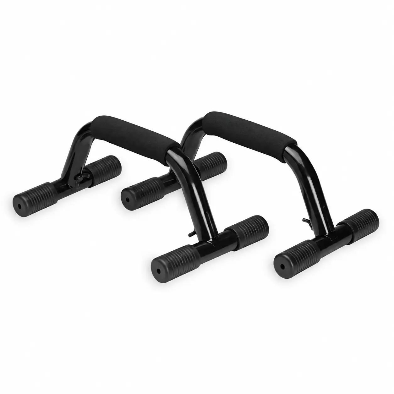Sturdy Push-Up Bars with Foam Grips, Pair, Black