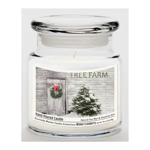 Courtside Market Tree Farm Candle Glass Jar 18-oz
