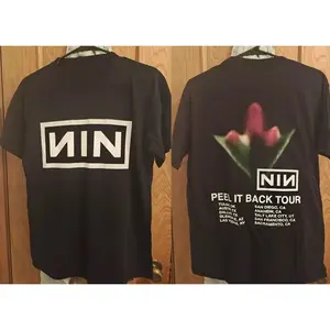 2 side NIN Nine Inch Nails Peel It Back Tour 2026 short sleeve T-Shirt VK10027