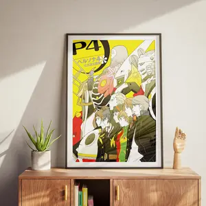Persona 4 Anime Game Poster, Persona 4 Japanese Video Game Decor Posters - Frame NOT Included