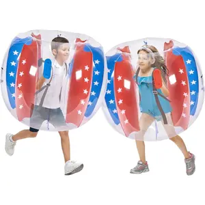 VEVOR Inflatable Bumper Balls 2-Pack, 4FT/1.2M Body Sumo Zorb Balls for Kids & Teens, Durable PVC Human Hamster Bubble for Outdoor Team Gaming Play, Bumper Bopper Toys for Playground, Yard, Park