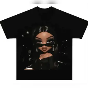 Midnight Diva Graphic Shirt Black Bratz Doll Art Tee Unisex Classic Outfit Stylish Tee Gift For Her Womenswear Top Soft Premium