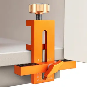 Cabinet Door Mounting Jig, Heavy Duty Quick Release Clamp, 1 Count Cabinet Door Installation Positioner for Easy Door Support & Alignment Tool, Hinge Installation Jig for Base Cabinets