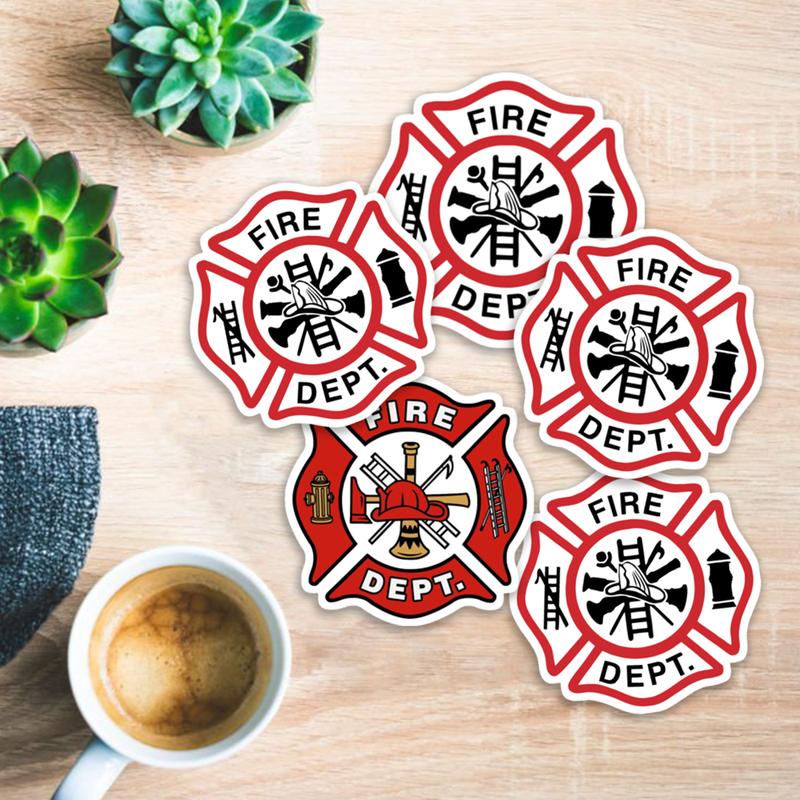 Stickers Pack 20 Pcs Fire Aesthetic Dept Car Luggage Vinyl Bumper Skateboard Guitar Bike Bottle Colorful Laptop Waterproof Water
