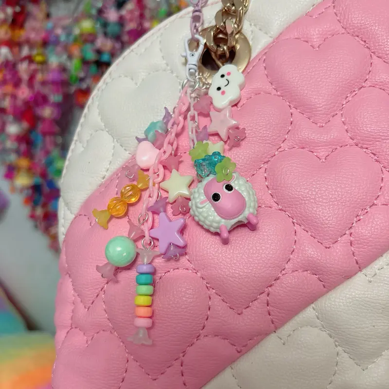 Lalaloopsy Authentic Mini Charms 4 Inches Long with Lobster Clasp Phone Strap & Bag Clip Whimsical Keychain  Lalaloopsy Pets Charm And