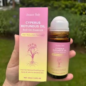 Cyperus Rotundus Oil for Hair Removal Natural Cyprus Cypress Rotundus Oil for Hair Reduction Body Roll-On Serum Reduces Unwanted Hair- 60ml/2oz
