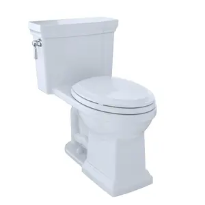 Toto MS814224CUFG-01 Elongated 1.0 GPF Universal Height Toilet with Cefiontect, Cotton White