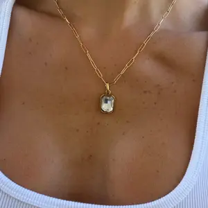 EVRY JEWELS Gold or Silver Plated Women's Hypoallergenic Kali Birthstone Necklace