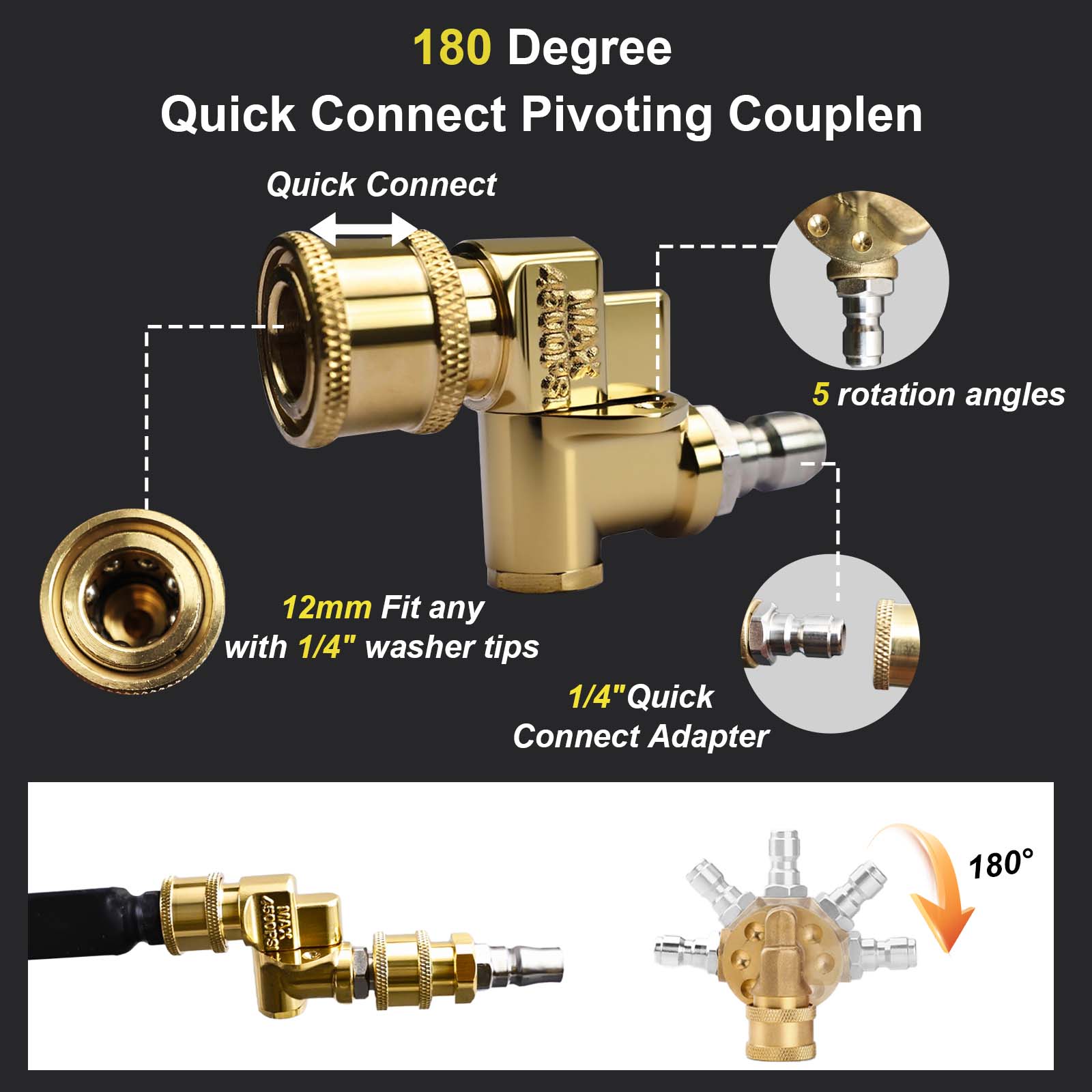 39" & 24" Radiator Cleaning Wand 2-Piece Set - Portable Radiator Cleaning Tool for Household Cars, Trucks, RV（with Switch）