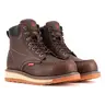 SUREWAY 6” Mens Heavy Duty Soft/Steel/Composite Toe Work Boots for Men,Comfortable & Durable,Goodyear Welt,Full Grain Leather,Oil/Slip Resistant,Wedge Moc Toe Industrial Construction Boots/Shoes