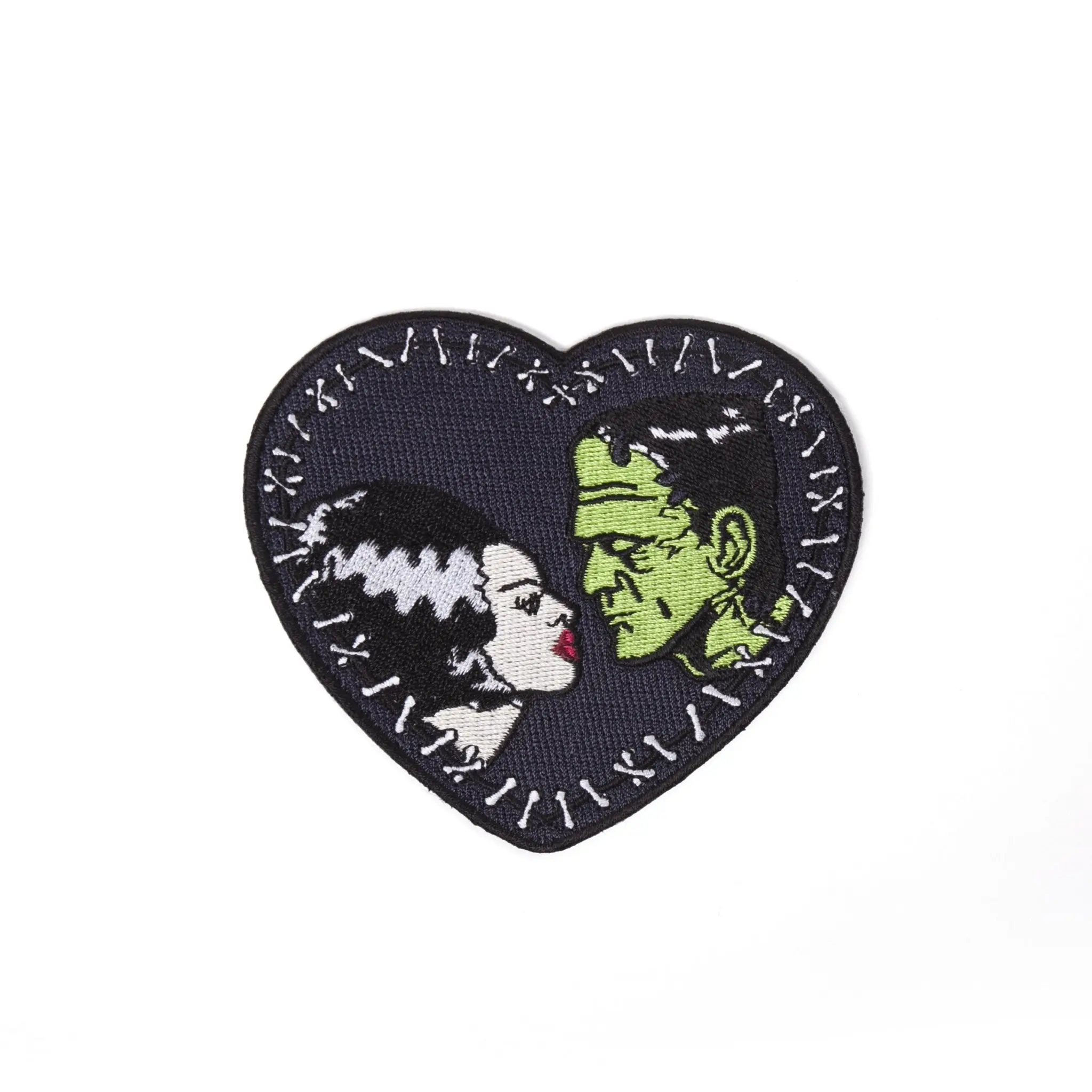 Bride & Frank Stitch Heart Embroidered Patch