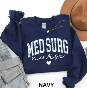 Floral Medsurg Nurse Sweatshirt & Tshirt, Med Surg Nurse Crewneck , Medical Surgical Nurse Gift, Nurse Sweater, Medsurg Nurse Gifts, Med Surg Nurse T-shirt, Hoodie and Sweatshirt