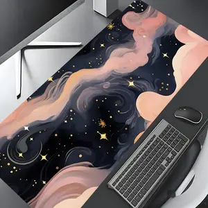 Fantasy Galaxy Pattern Mouse Pad, Large Mouse Pad, Non-slip Rubber Base Mousepad, Desk Keyboard Mat for Home Office Game Room, Desk Accessories