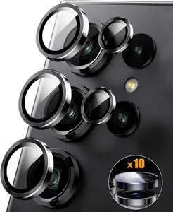 2 Set for  Galaxy S25 Ultra 5G 2025 Camera Lens Protector,  S 25 Ultra 9H Tempered Glass Camera Protector, Ultra , Anti Scratch, Black