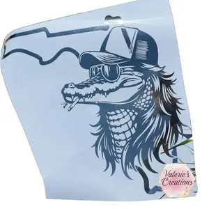 Southern State Decals by Valerie's Creations - Unique Design Featuring a Cool Crocodile in a Hat and Sunglasses