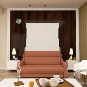 Modern Murphy Bed with Sofa – Space-Saving Convertible Wall Bed