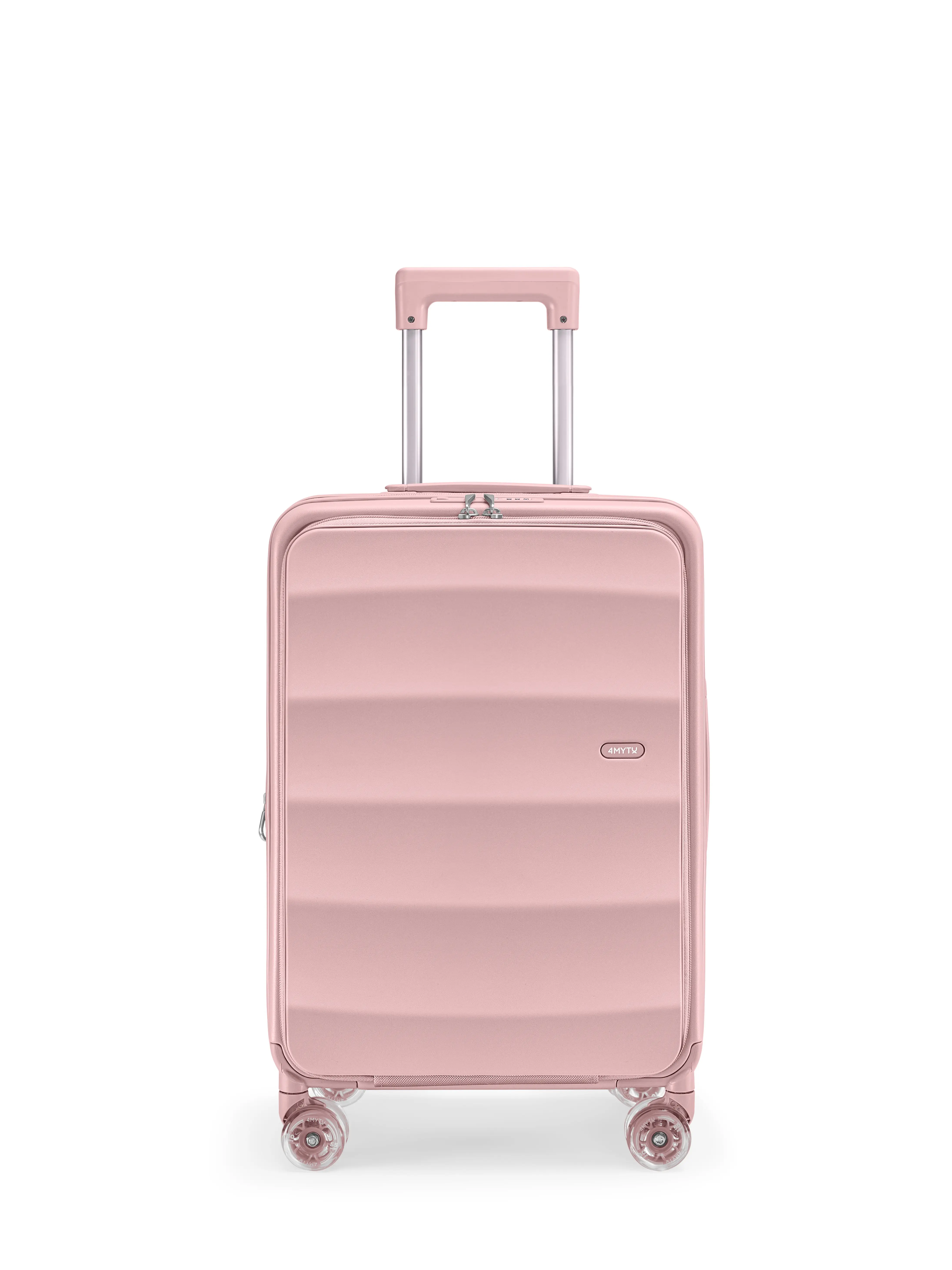 4MYTU Tank Lite 22-Inch Hardside Carry On Luggage with Spinner Wheels & TSA-Approved Lock, Lightweight for Modern Travelers, Blush Pink, Extendable Handle Carry-On Luggage, 360 Carry-On Luggage, Abrasion Resistant Carry-On Luggage
