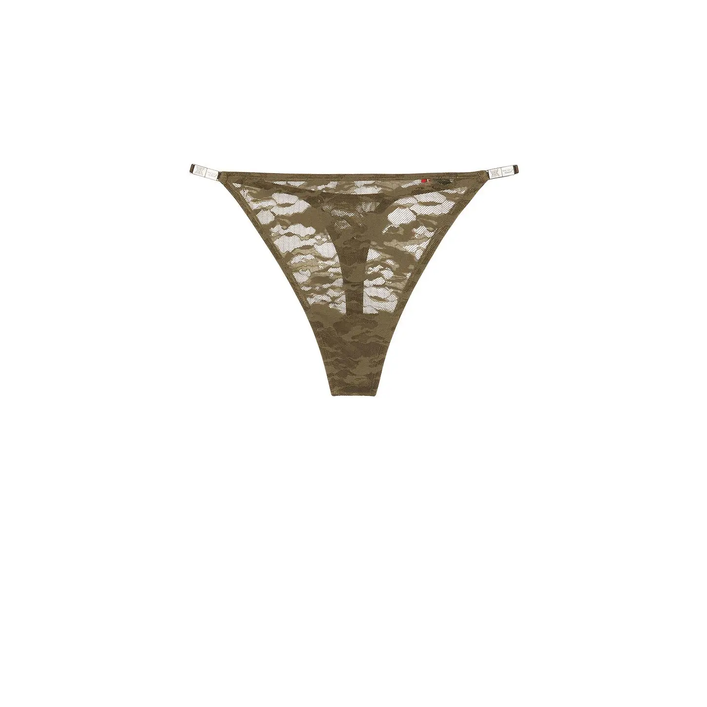 Diesel X Savage C Camo Lace String Thong in Green