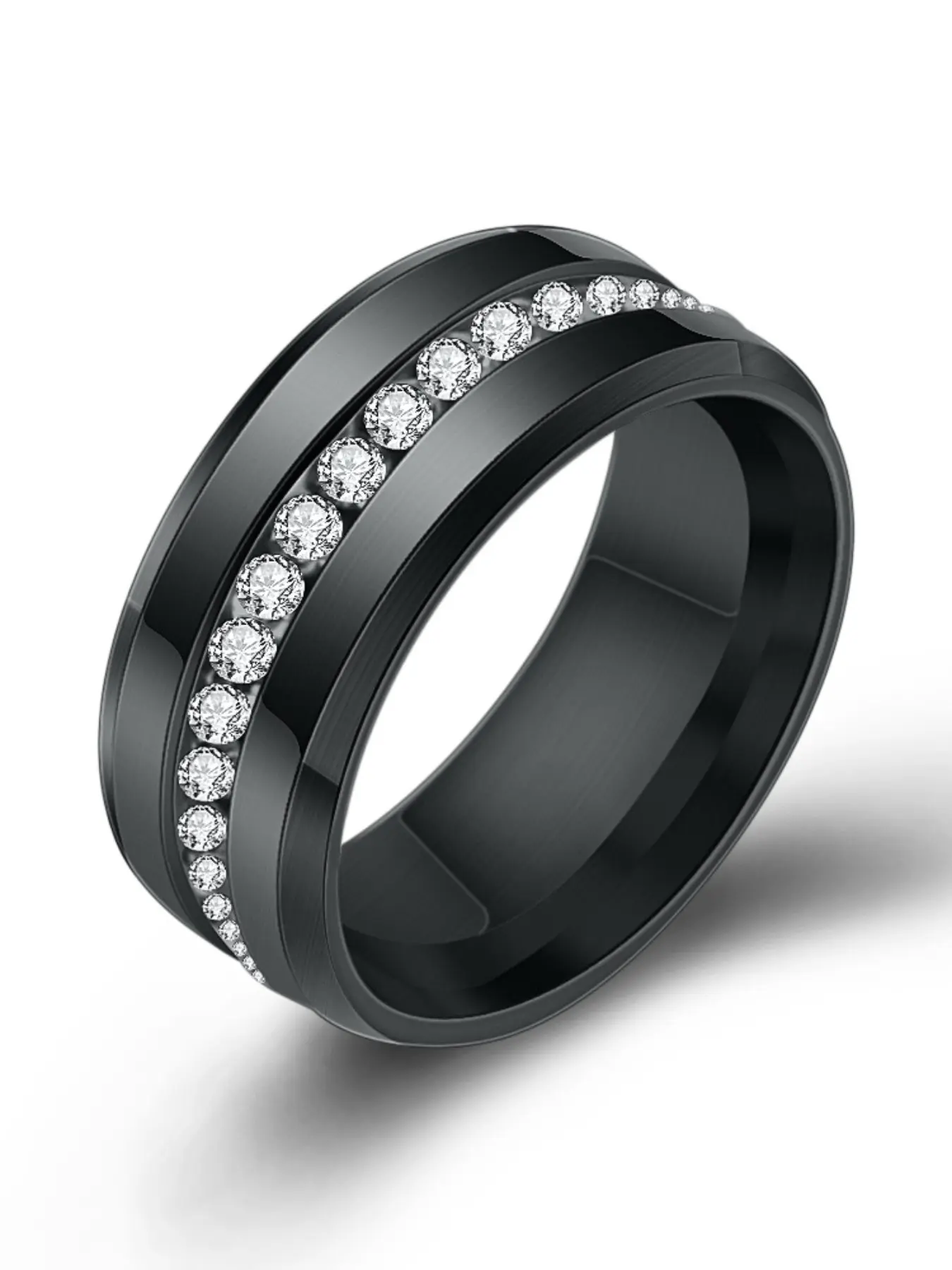 8mm Titanium Steel Ring Set, and Fashion Couple Rings, Beautiful Rings, Versatile and Stylish Jewelry, Perfect for Everyday Wear, Fashion Stackable Rings, Stackable Finger Rings