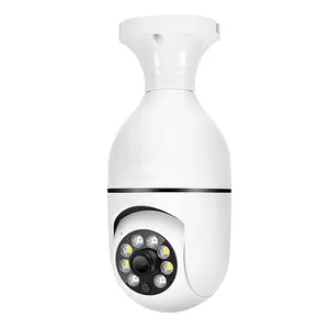 Bulb-shaped camera, easy to install; standard base; can be plugged into a standard household light socket; can be installed anywhere needed; microphone; bidirectional voice intercom; Monitoring, Security Wifi Camera