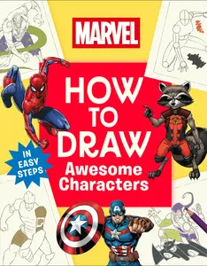 USED-Marvel How to Draw Awesome Characters by DK (Paperback)