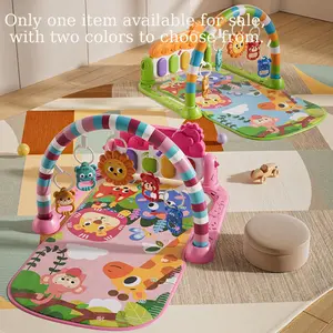 Interactive Baby Activity Mat, Play Mat, Nursery Development Mat with Music Pedal Piano and Moonlight Lights, Educational Toy for Early Development 0-3 Years, Perfect Gift for Christmas Birthday Halloween