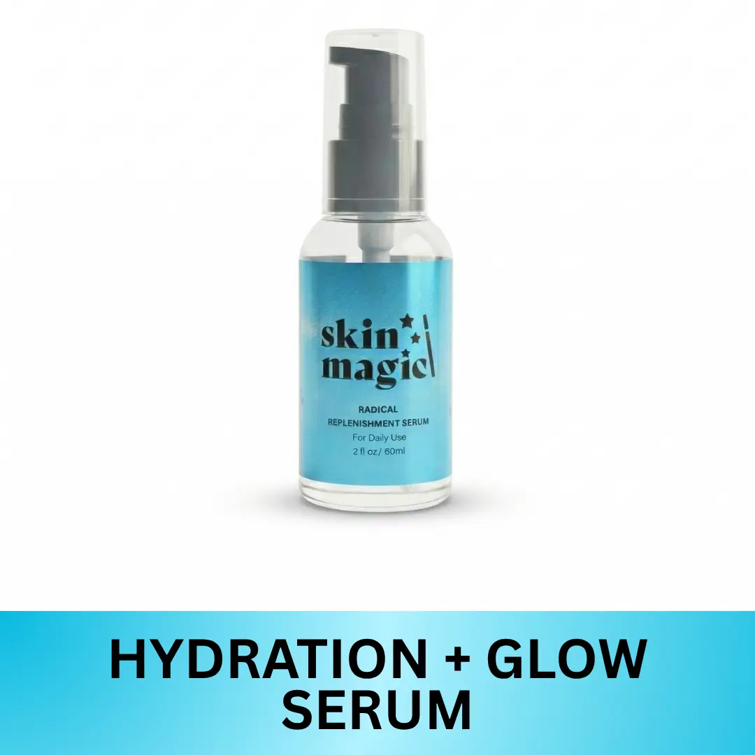 Skin Magic Radical Replenishment Serum - Gentle Nourishing Hyaluronic Acid, Glycerin, Cucumber Extract, Argireline, Peptides Formula for All Skin Types - Hydrating Skincare to Repair, Soothe, Boost Radiant, Smooth, Dewy Texture, Moisture, Glow Up, Sheet,