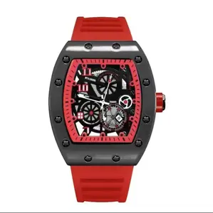Classic style black and red, pure black and black and blue watches