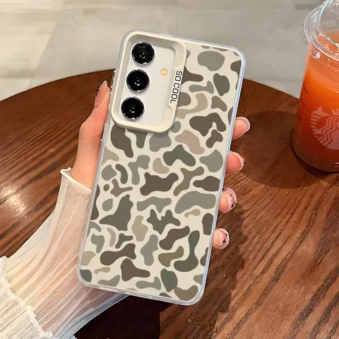 Camouflage TPU-PC Smartphone Case, Phone Accessories for Sam S22, Samsung S21/S23-S26 Plus, S22-S26 Ultra, S23 FE - Hard Polycarbonate Back, Soft Edge Anti-Drop, Raised Lips, Scratch Resistant