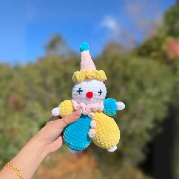 Chubby Clown Crochet| Amigurumi | Circus Plush Toy