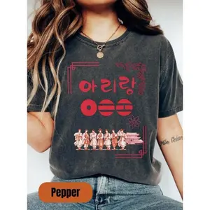 World Tour inspired T-Shirt, K-Pop Hanbok Design Korean Shirt, Bangtan Kpop Shirt, Kpop Fan Shirt, World Tour Shirt1