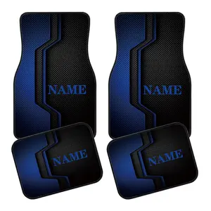 This four-piece set of customizable car floor mats features a blue-toned pattern design and can be printed with your name and personalized designs. It's the perfect gift for New Year and Valentine's Day. Easy to clean, stylish and beautiful, it is suitabl