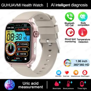 Accurate ECG+PPG Monitoring Smart Watch Women Body Composition Blood Lipid Uric Acid Women Menstrual Health Tracker Smartwatch