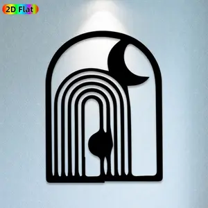 1pc Abstract Rainbow Metal Wall Art Abstract Statue Mural, Ideal Gift for New Year, Easter, Abstract Art Enthusiasts, Weather-Resistant Metal Wall Decor Wall Sculptures, Perfect for Indoor Wall & Outdoor Fence Abstract Art Enthusiasts