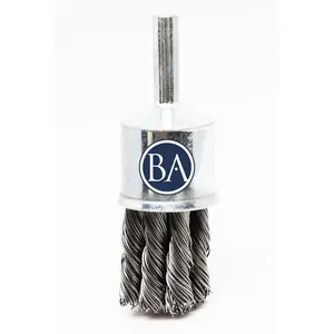 3/4" Knotted Wire End Brush - Stainless Steel Wire