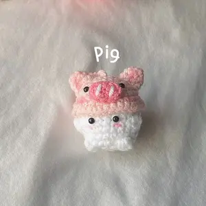 Crochet Cute Themed Fruit Mushroom Chunky Keychain, Amigurumi Mini Chunky, Crochet Mushroom, Stuffed Push Plushie